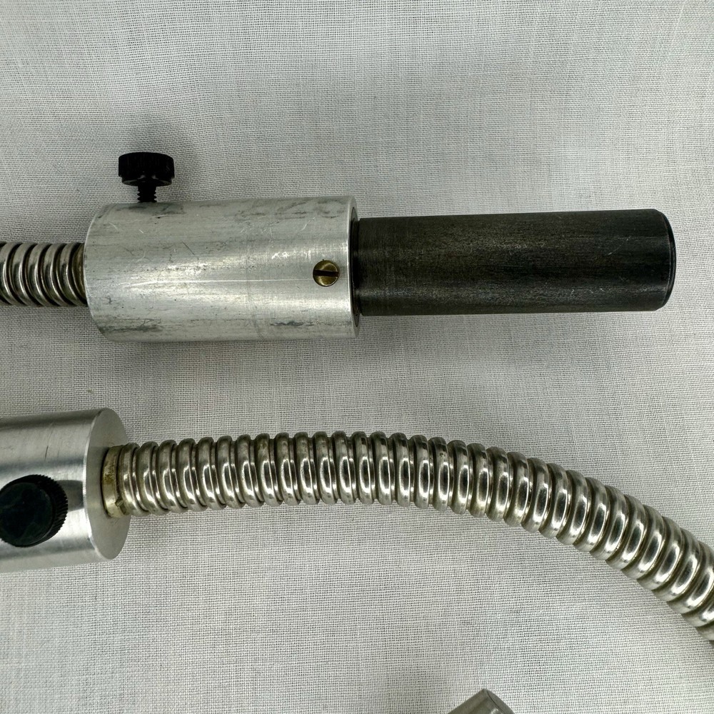 Two Fiber Optic Microscope Light Guide Flex Gooseneck Parts