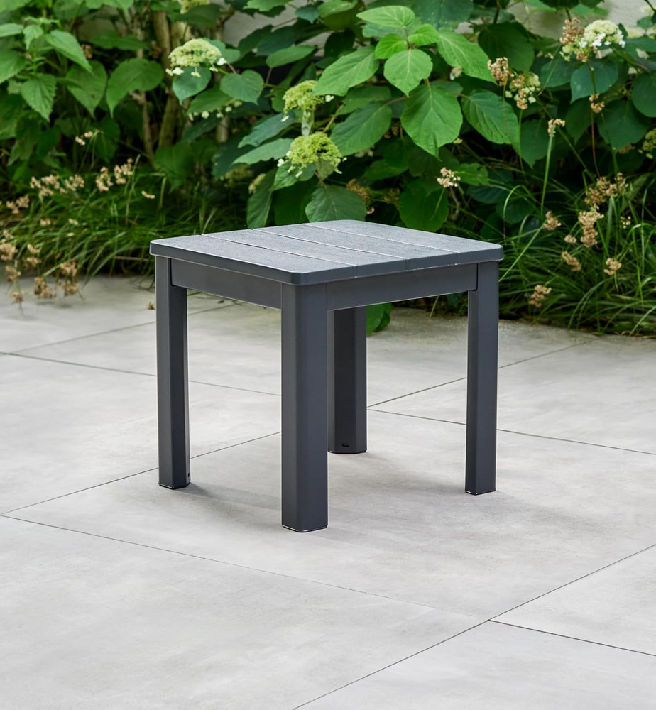 Outdoor Chaise Side Table - Graphite