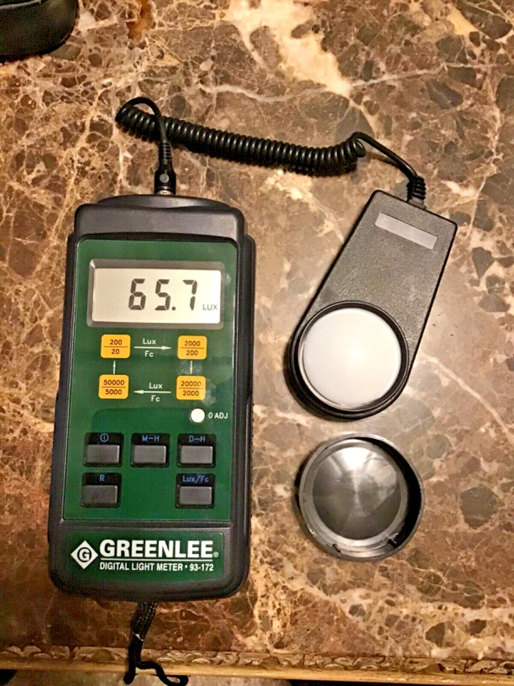 Greenlee 93-172 Digital Light Meter CALIBRATED