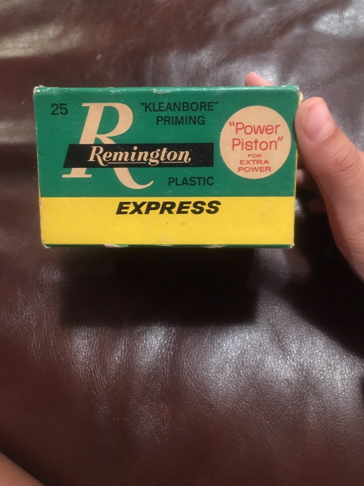 vintage remington express shotgun shell box