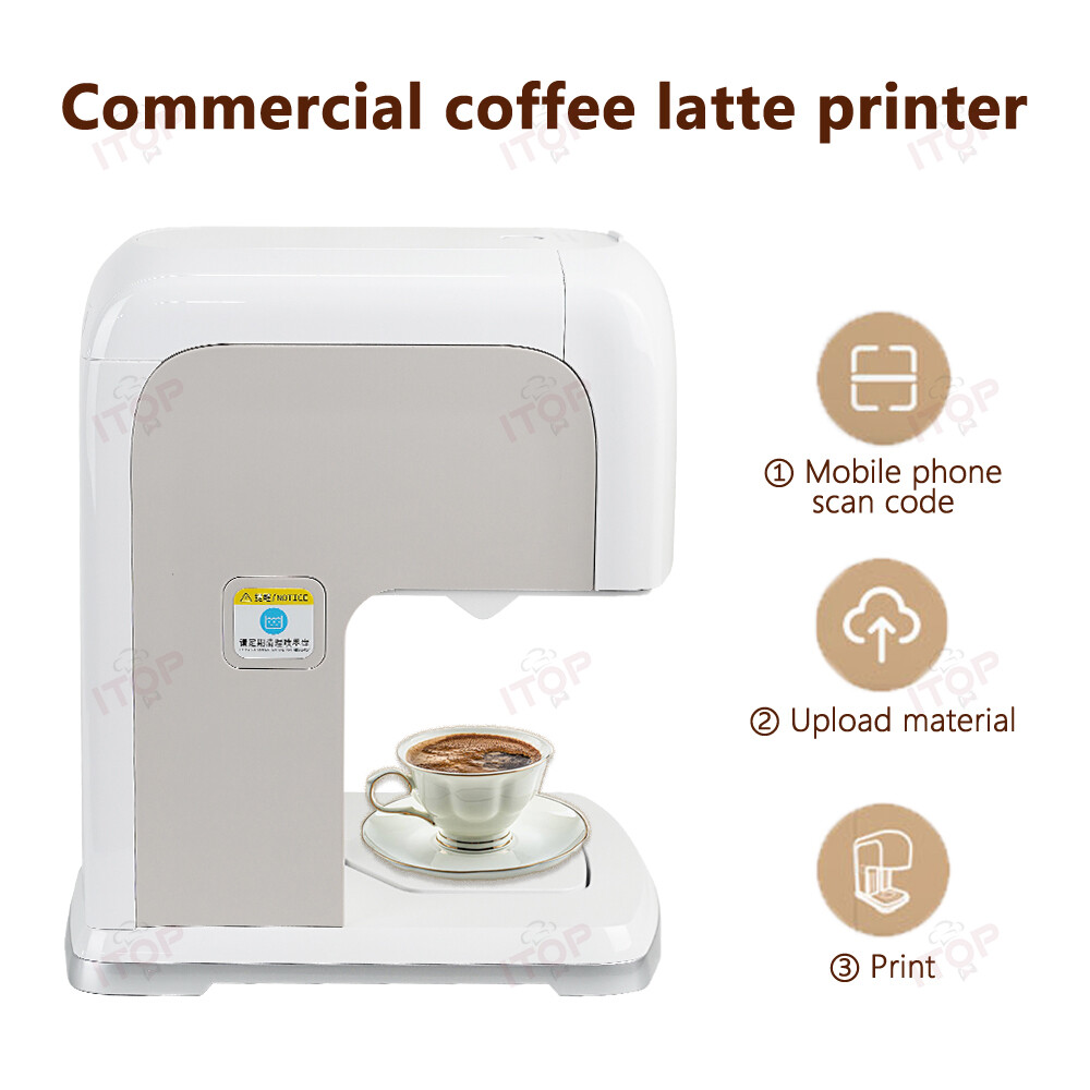 Coffee Latte Art Printer With Food Grade Ink 300*600DPI Automatic Cafe Tools