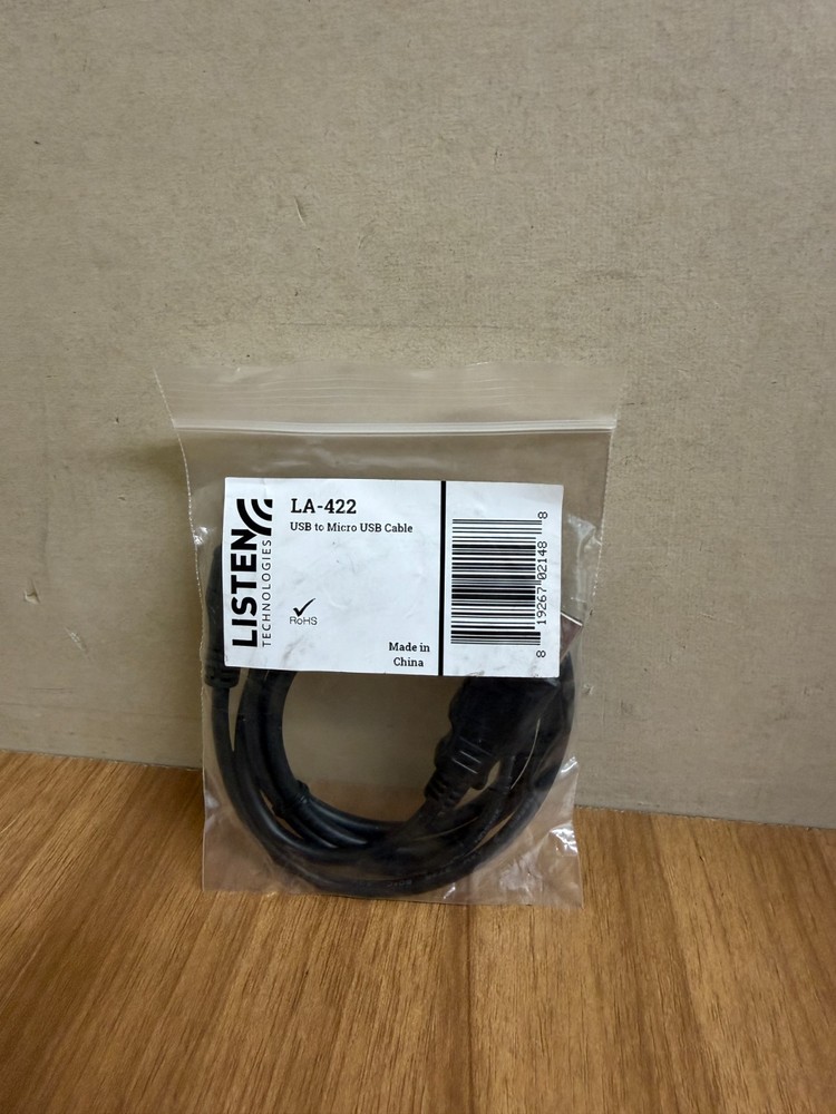 Listen Technologies LA-422 USB to Micro USB Cable Genuine
