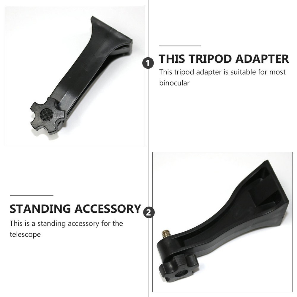 Binocular Tripod Adapter Plastic Fixed Bracket 1/4 Inch for Outdoor Activities