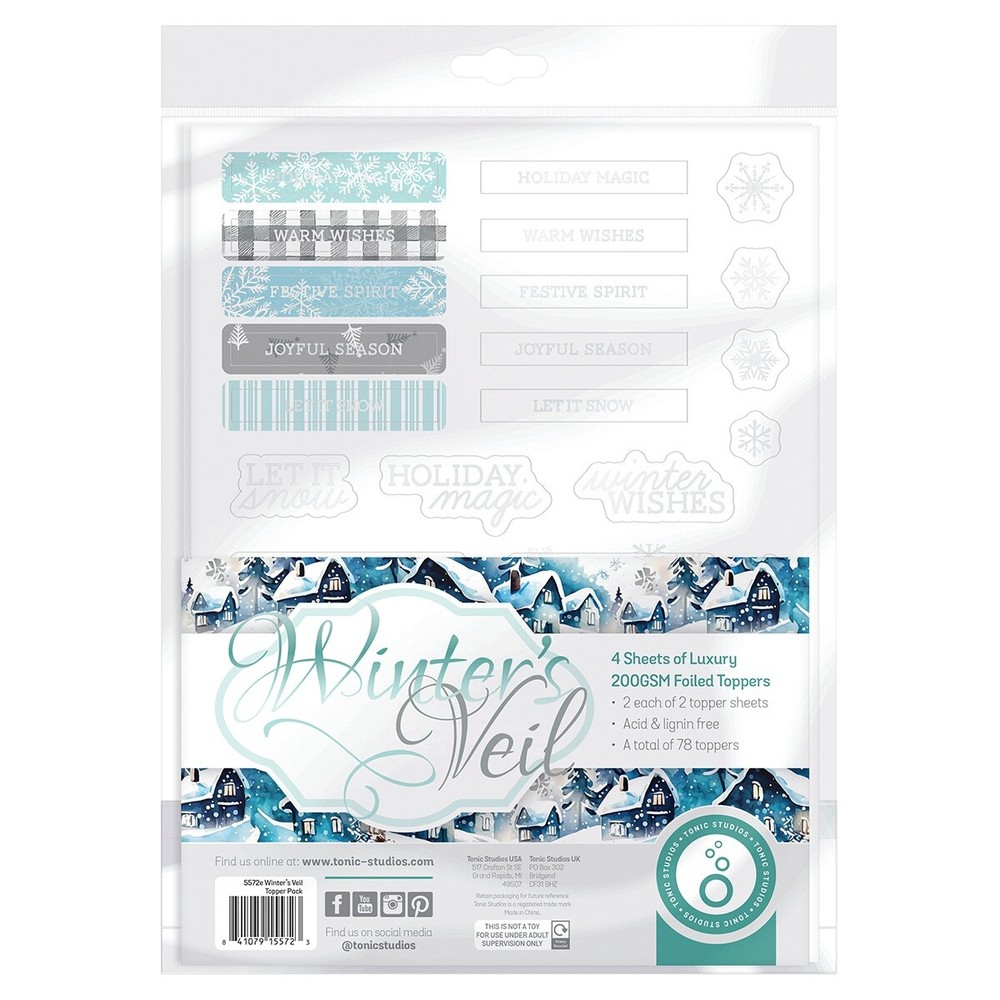 Tonic Studios Topper Set-Winter's Veil - 2 Pack