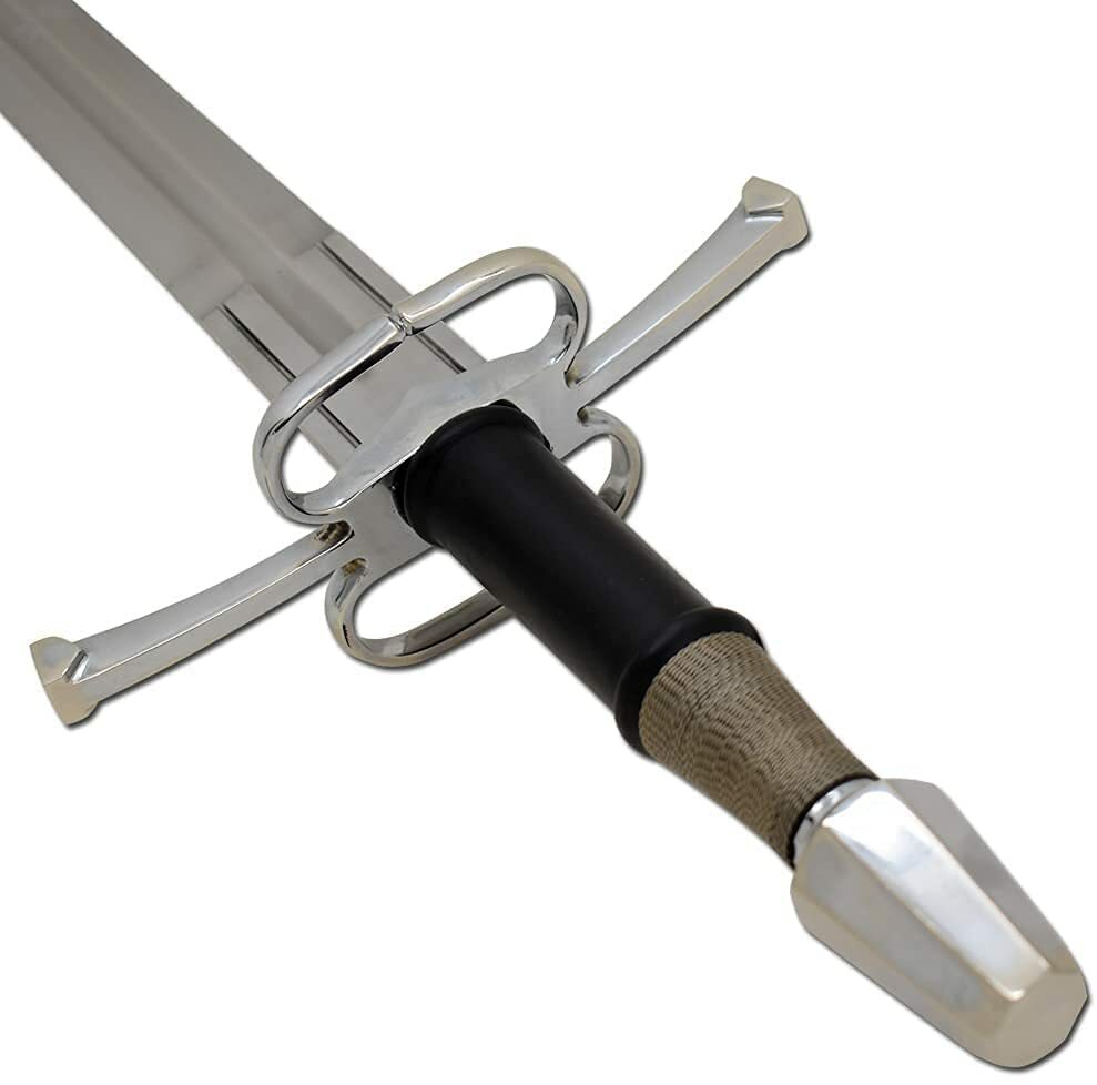 15TH CENTURY LONG FULL TANG TEMPERED BATTLE READY HANDMADE SHARP EDGE SWORD