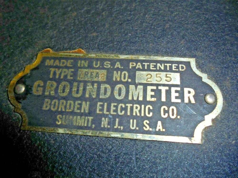 VINTAGE GROUNDOMETER  TYPE REA