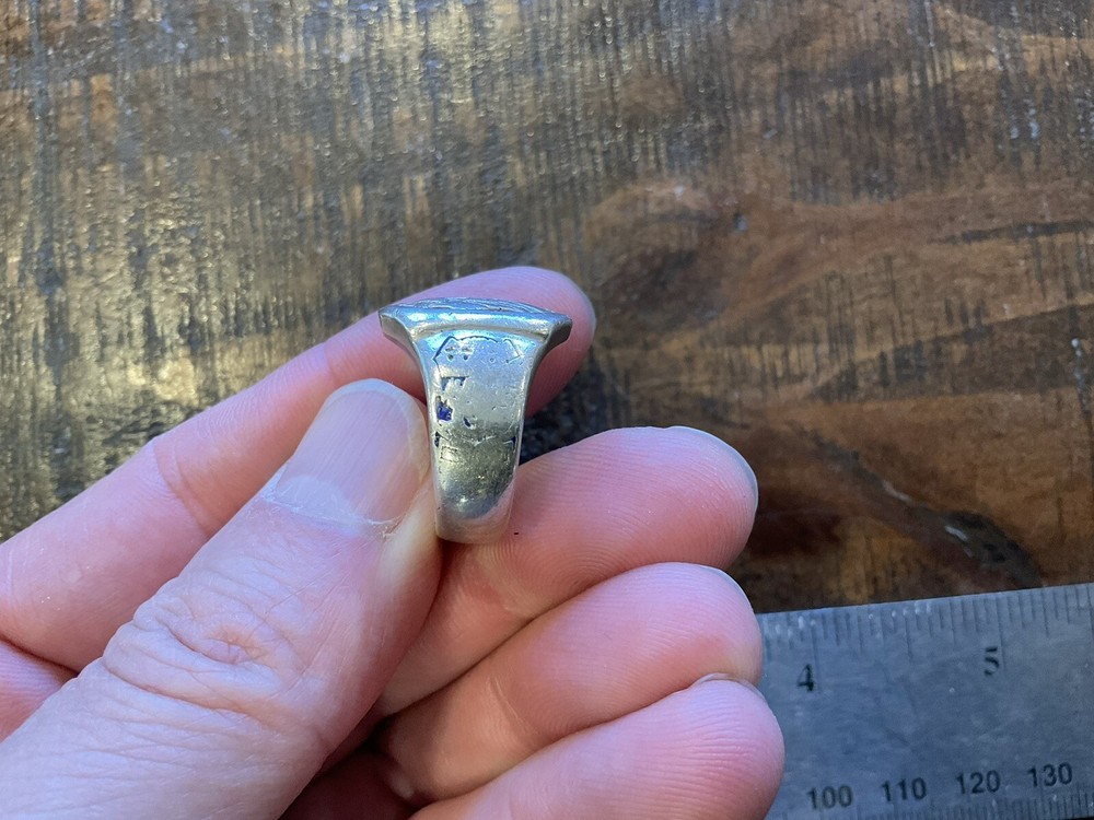 ORIGINAL RARE WWII US 3RD DIVISION STERLING RING