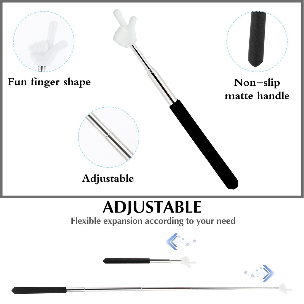 DIVINA VITAE Telescopic Teacher Pointer Extendable Stick for Black