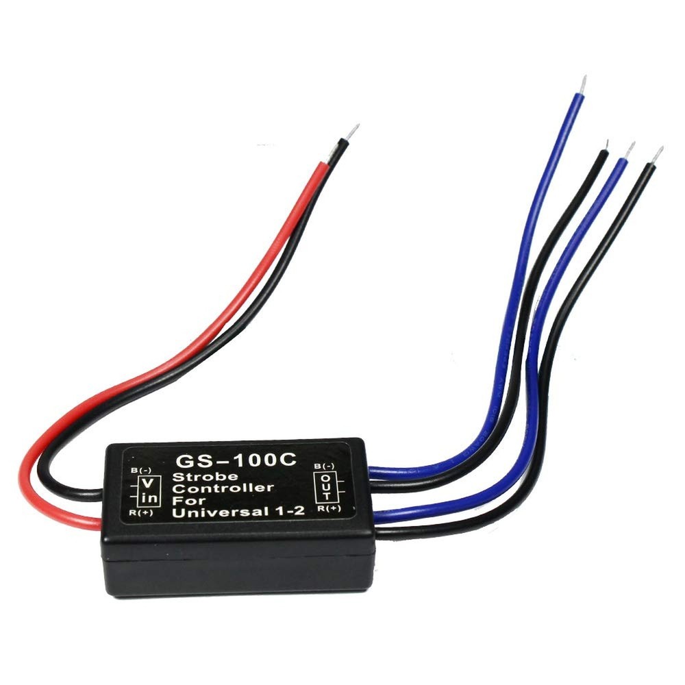 12V GS-100C Flash Strobe Controller Auto Car Flasher Module for LED Brake Lig...