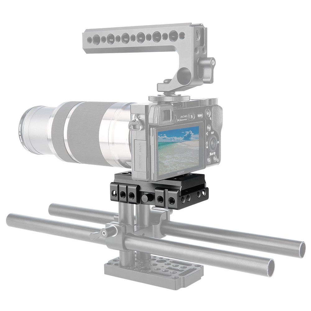 NICEYRIG Quick Release Manfrotto Standard Base Plate Clamp for Camera Rig Tripod