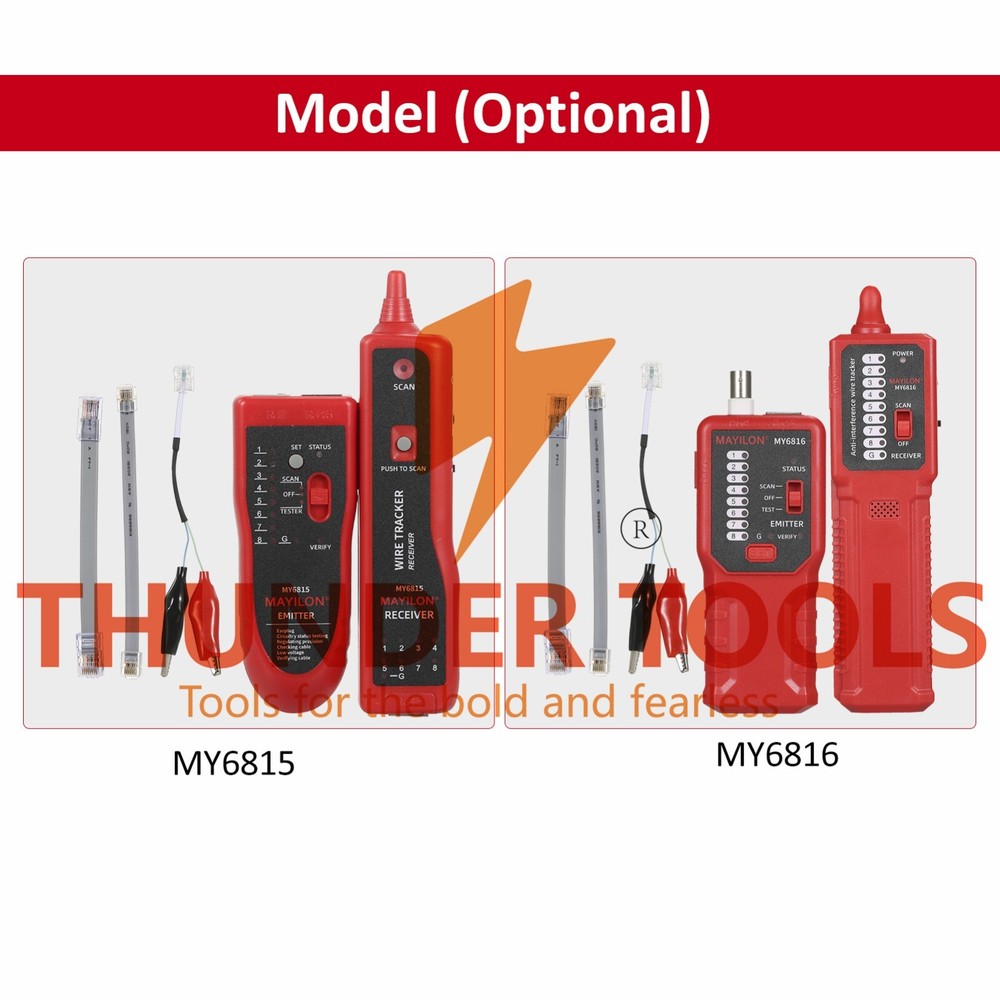 Thunder Tools MAYILON Network Cable Tester Digital Signal Finder
