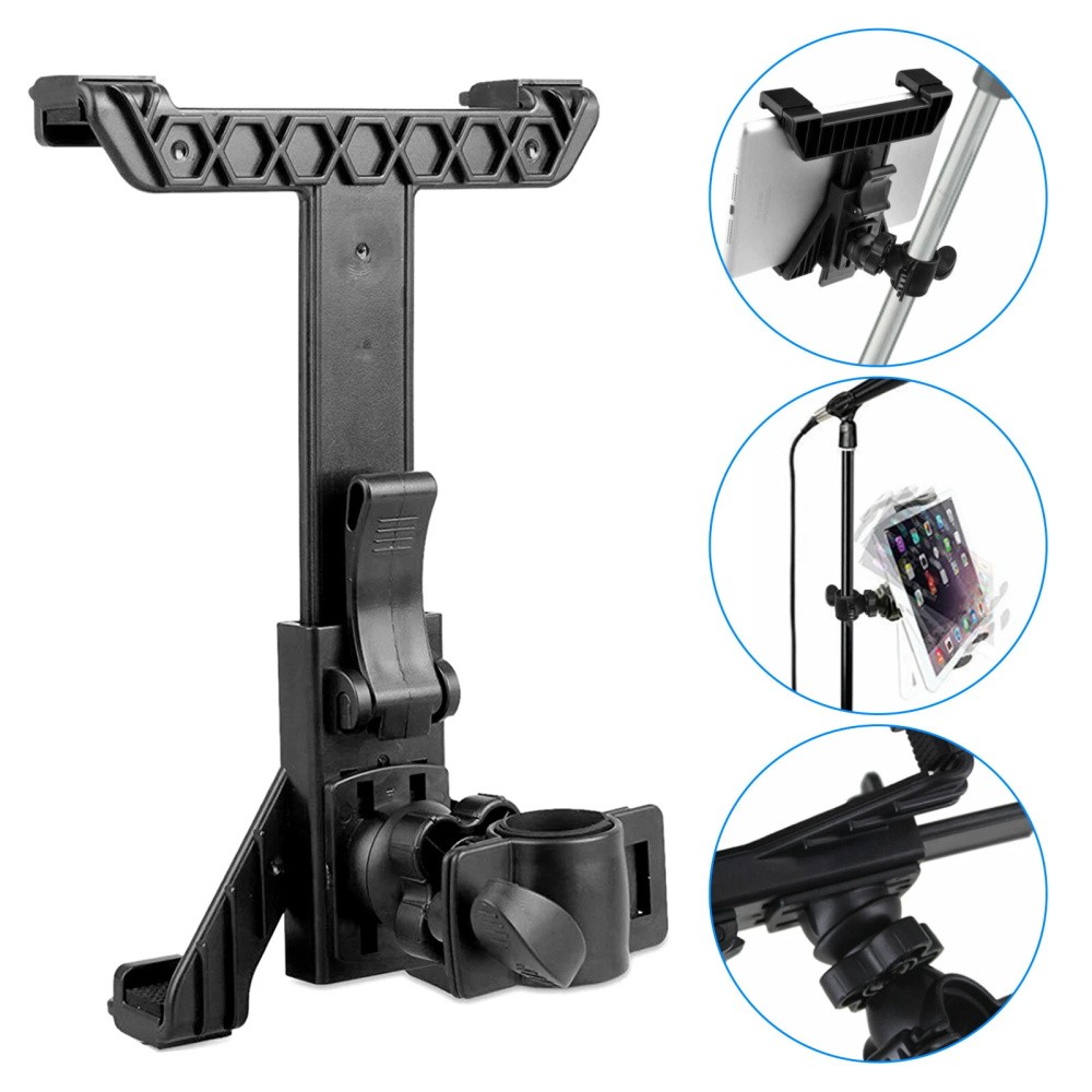 Tablet Mount Holder For Mic Stand Microphone Music Stand iPad iPhone Holder