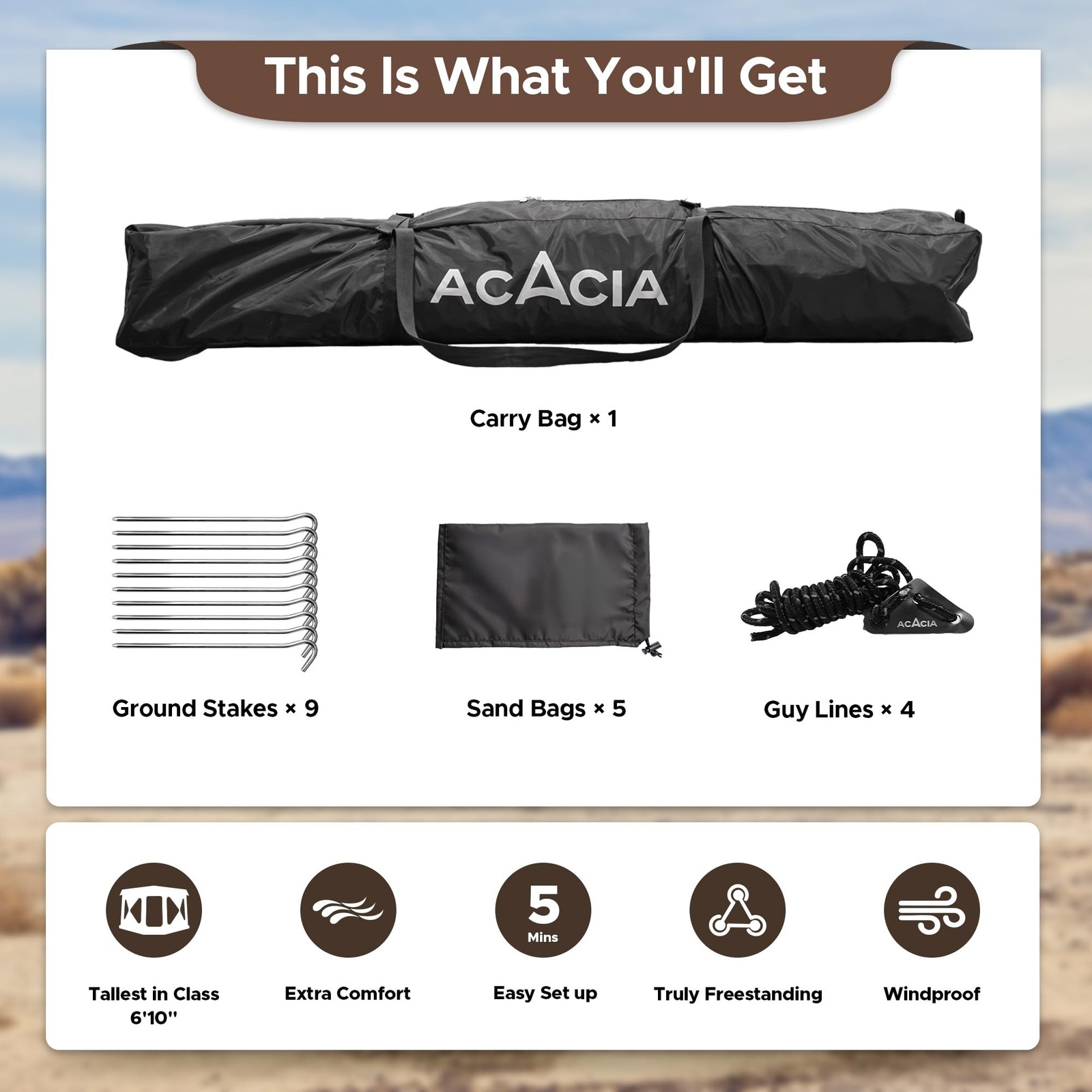 Space Acacia Lite Camping Tent | 2/3/4/8 Person Pop Up Tents for Camping | Li...