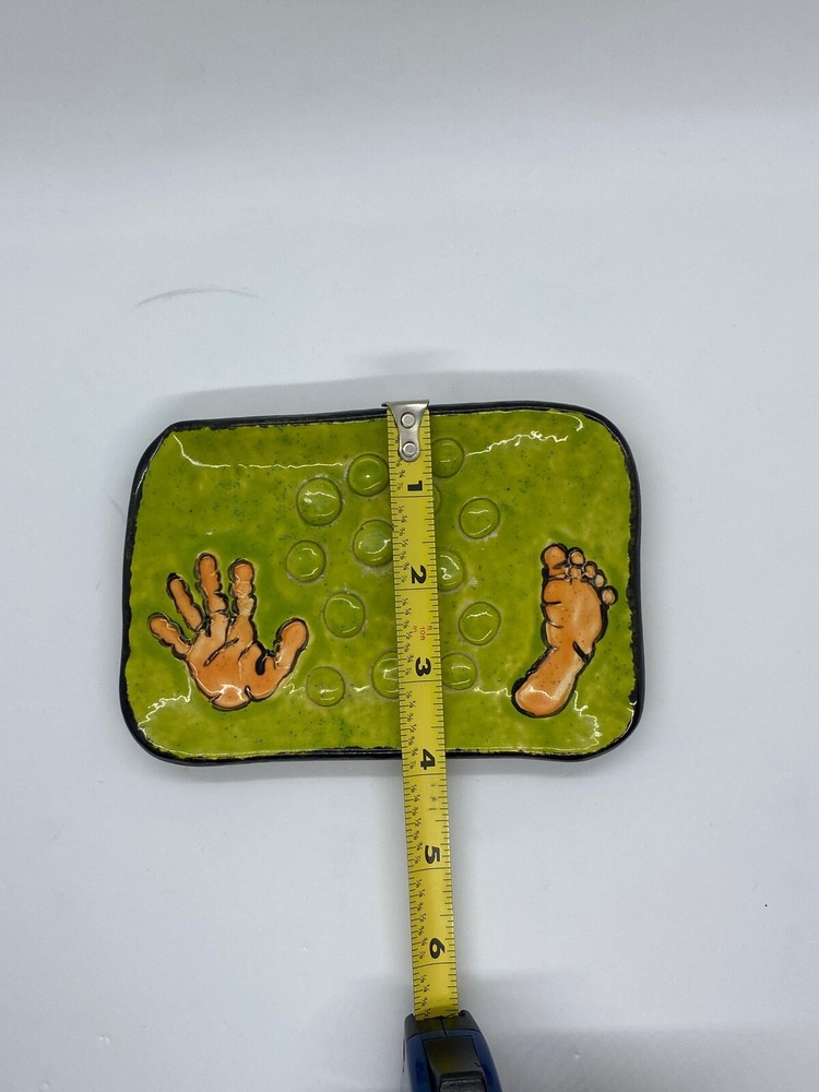 Cute Soap Dish Handmade and Painted. Signed
