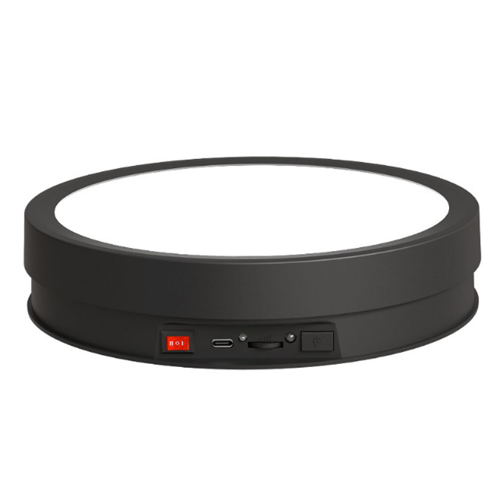 LED Illuminated Motorized Turntable Remote Control Automatic Shooting Visualizer