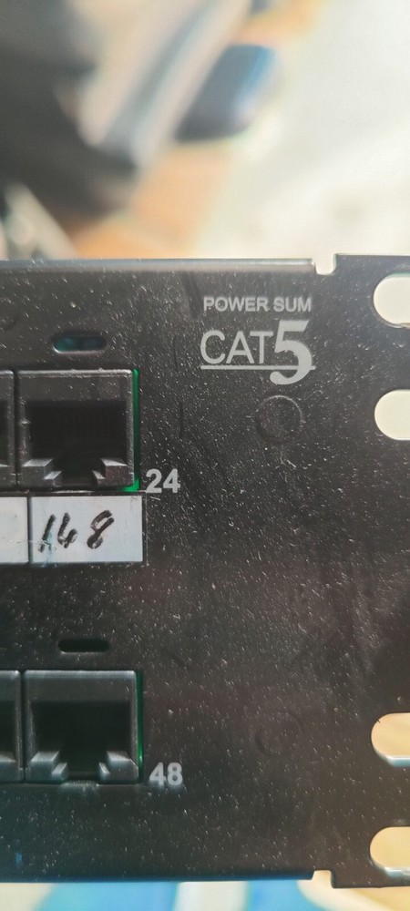 IBDN Cat 5 48 Port 2U Rack Mount Network Punch down Patch Panel NXPPA2U48AB