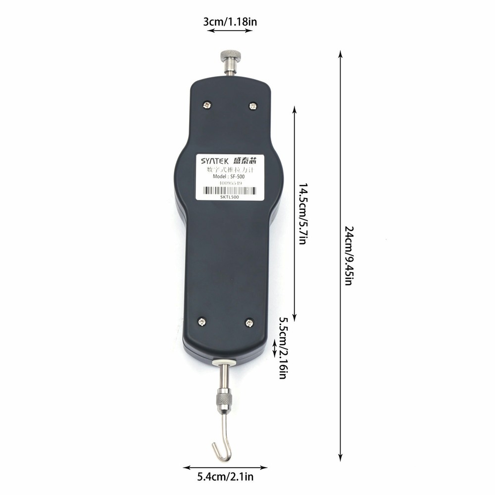 Digital Force Gauge Push & Pull Force Meter Tester Dynamometer Tool 110LBS USA