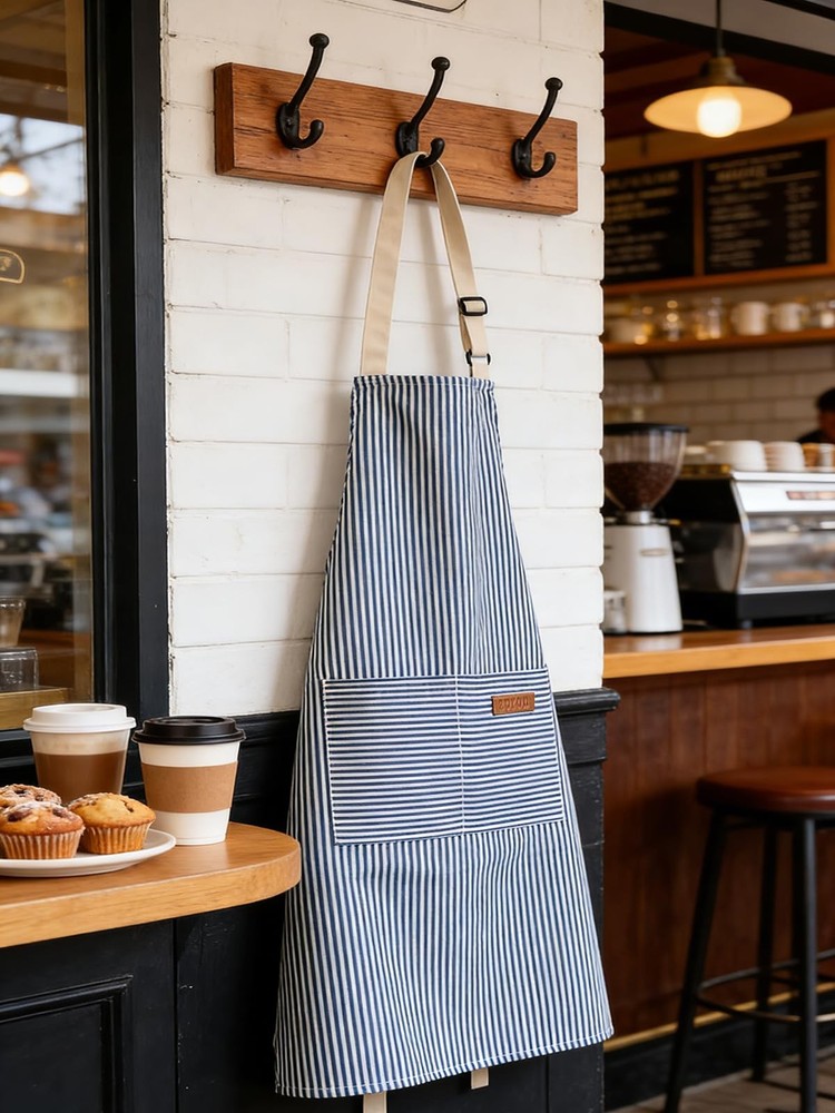 2 Pieces Adjustable Apron with Pockets, Large Cooking Aprons, Kitchen Aprons ...