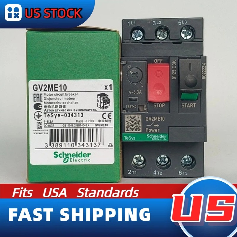 GV2ME10 NEW Schneider Manual Starter Protector: US Inventory, Swift Shipping