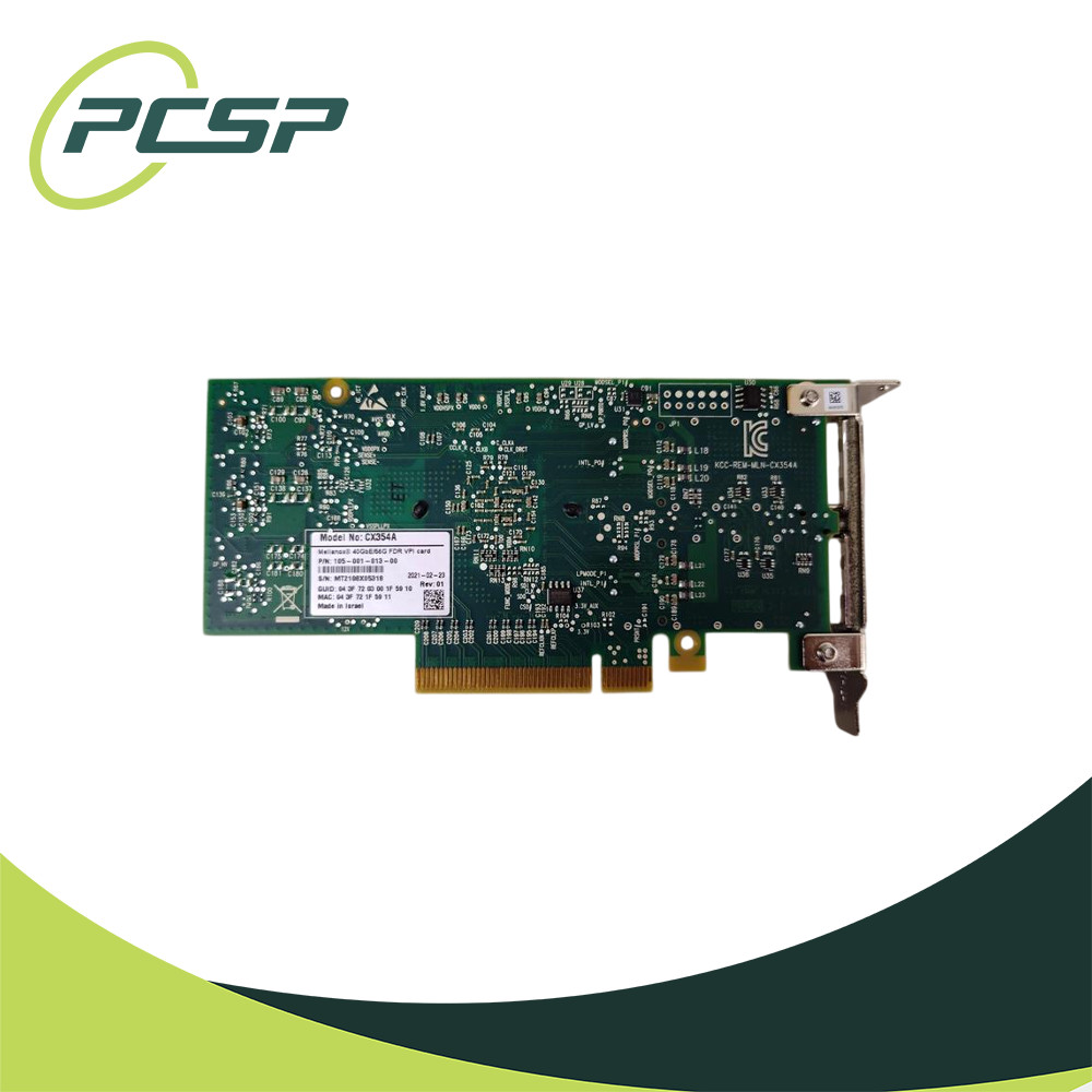 Mellanox ConnectX-3 CX354A Dual Port QSFP+ 40GbE NIC Low Profile 105-001-013-00