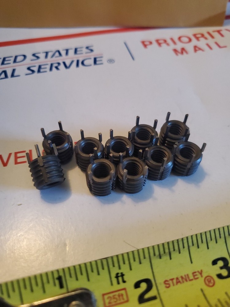 (10) Thread Locking Inserts 5/16-18 Internal Thread, 1/2-13 External Thread, S3