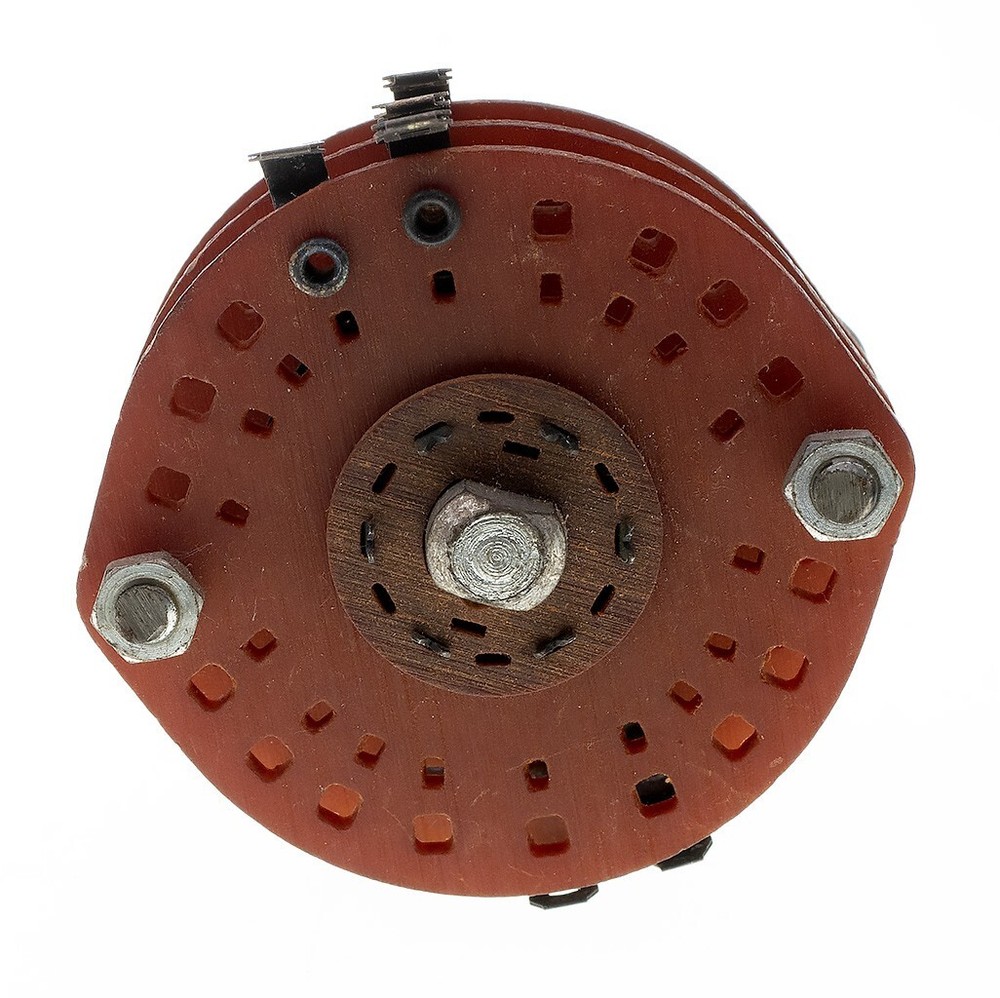 Unidex 249, Binary Coded, 3 Wafer, 14 Pos, Rotary Switch 1/4" Shaft, Continuous