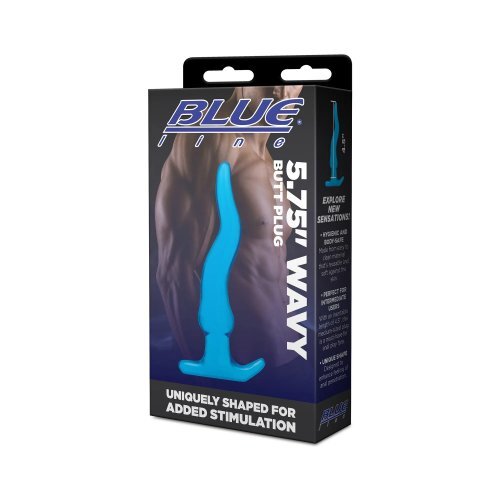 Blue Line 5.75 Wavy Butt Plug