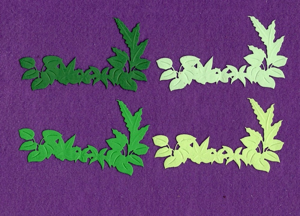 JUNGLE BORDER  die cuts scrapbook cards