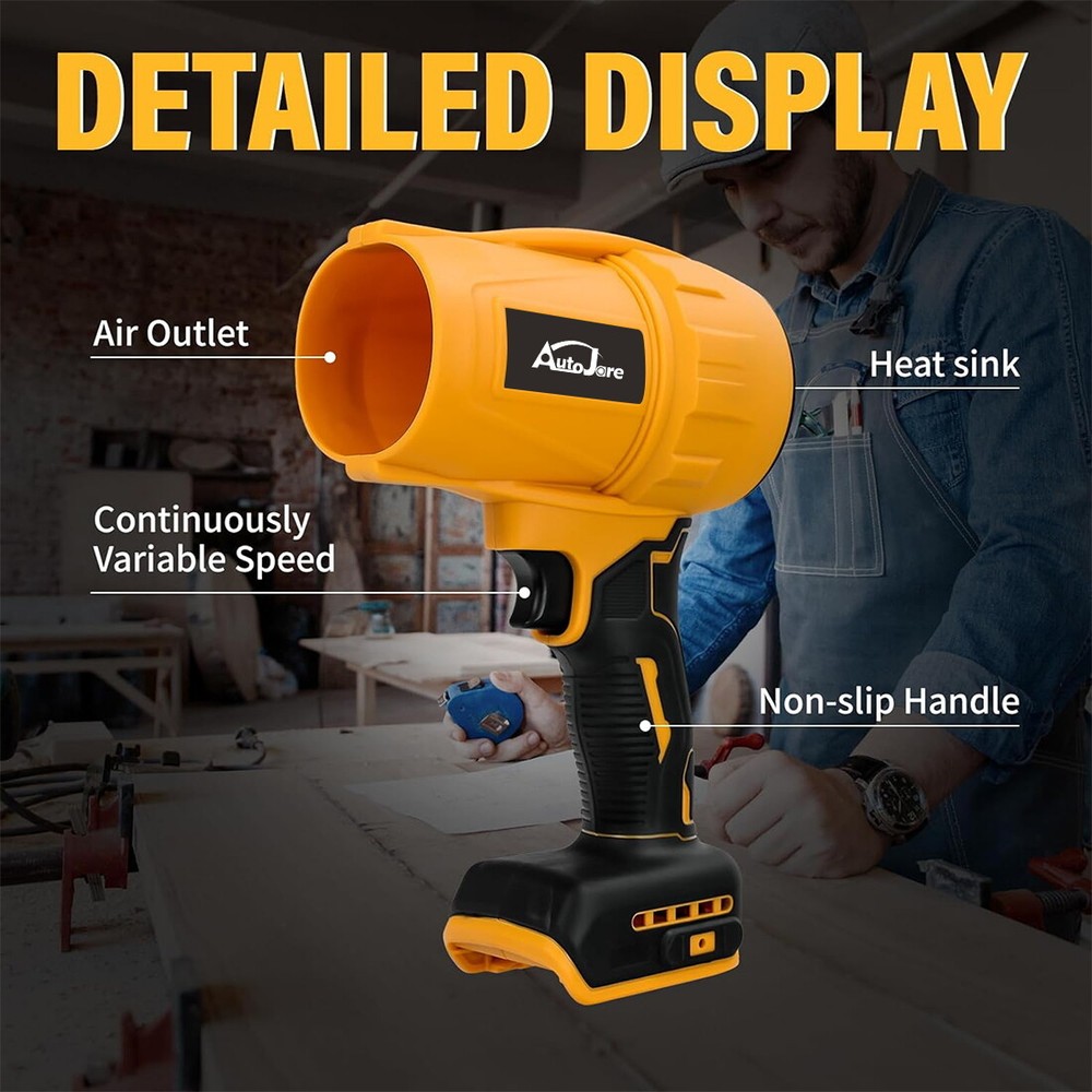 Cordless Handheld Leaf Blower for Dewalt 20v Violent Leaf Blower Fan Tool Only