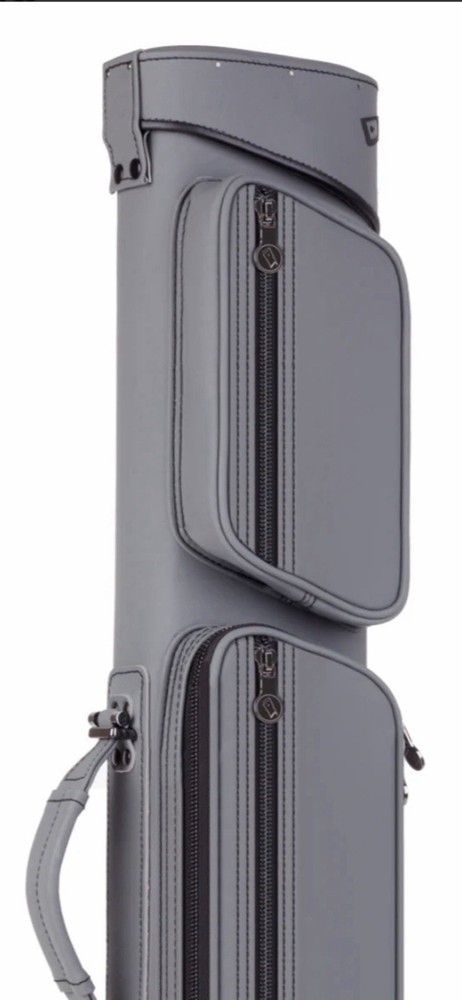 Cuetec Gray Billiard Cue Case with Zippered Pockets and Handle