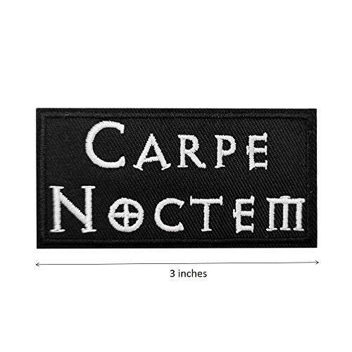 Cute-Patch Carpe Noctem Embroidered Iron on Patch