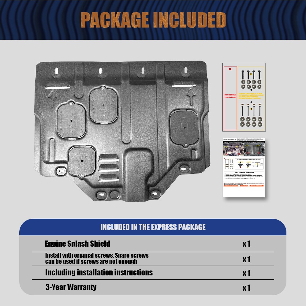 For Kia Optima 2016-2020 Under Engine Splash Guards Front Engine Mud Flaps