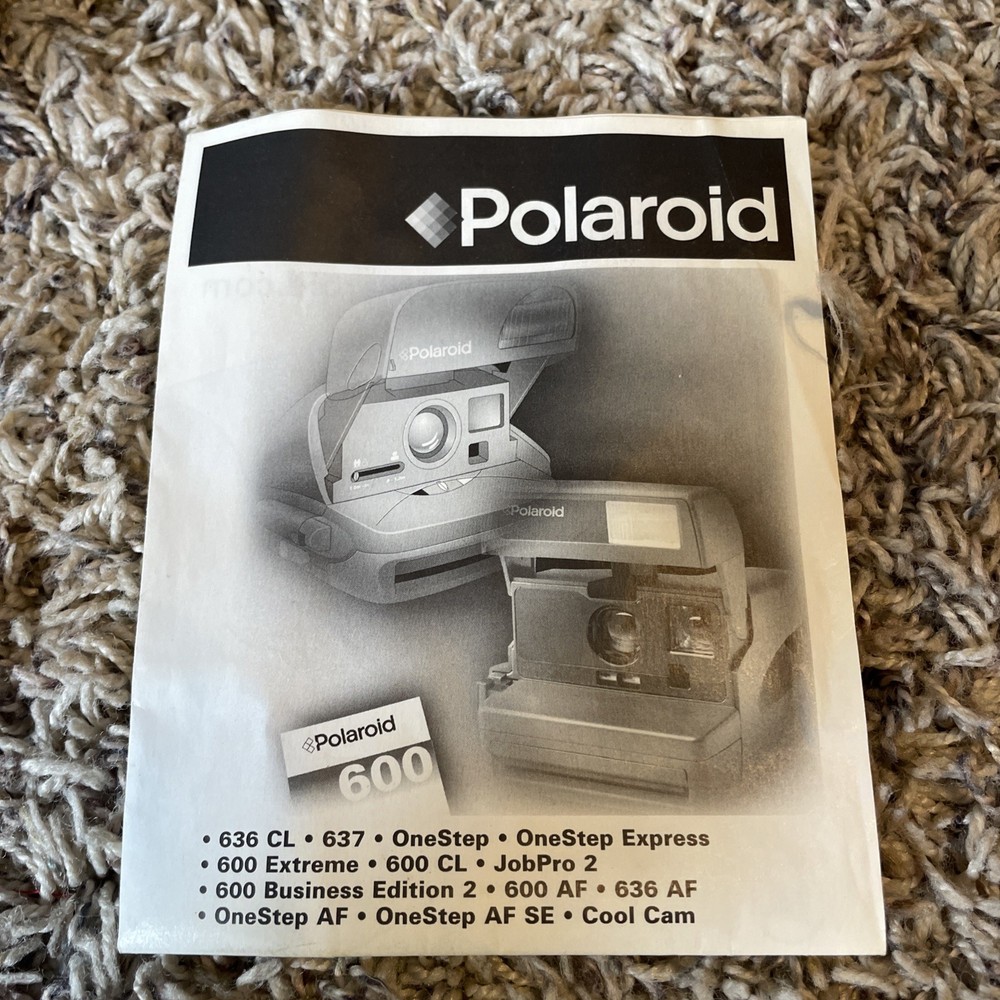 POLAROID VINTAGE ONE STEP 600 AUTOMATIC CAMERA W/ORIGINAL BOX, Untested