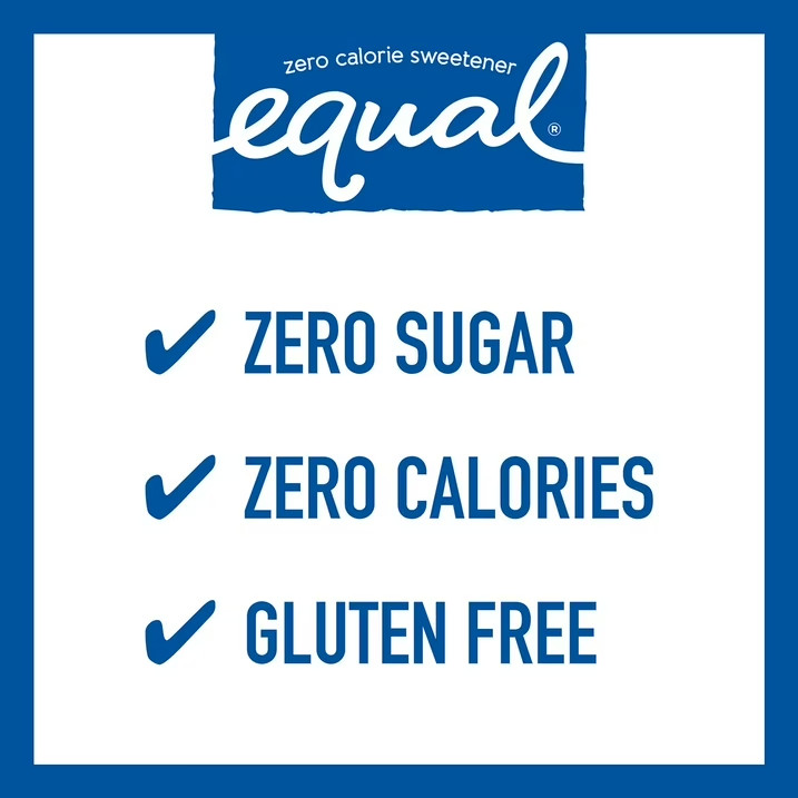 Equal Zero Calorie Sweetener Packets, 1,000 count. Dissolves Quickly FRESH