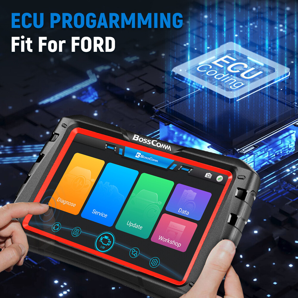 Automotive Bi-Directional Bluetooth OBD2 Scanner Diagnostic Scan Tool ECU Coding