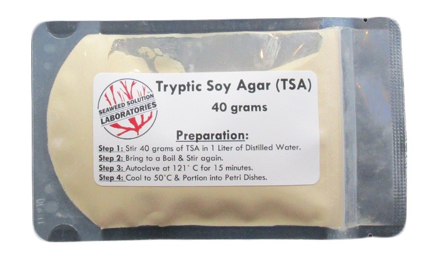 Tryptic Soy Agar (TSA) 40 grams - FREE SHIPPING