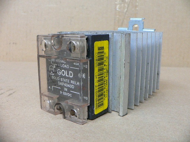 Gold Single-Phase Solid State Relay Sap4040d 40A 40-480V Dc Control