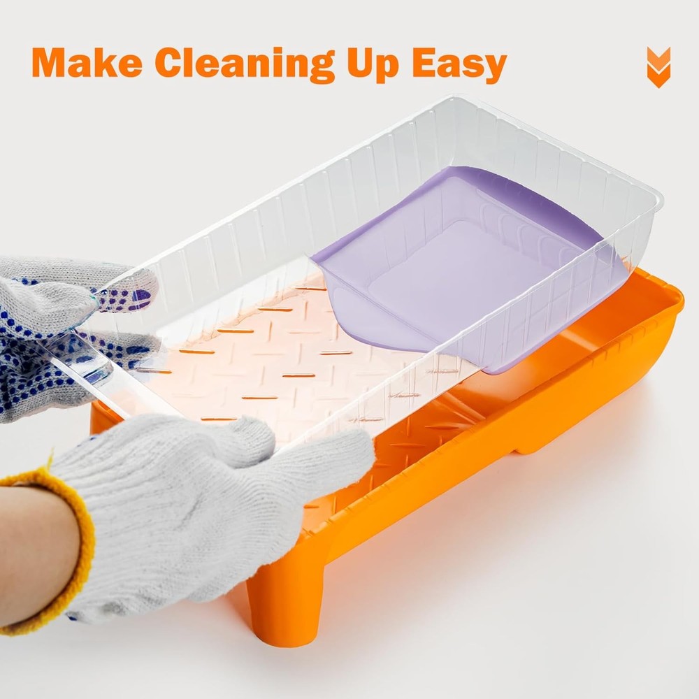 Paint Roller Kit 22 Piece, 4" 2" Paint Rollers,Foam Paint Roller,Microfiber Roll