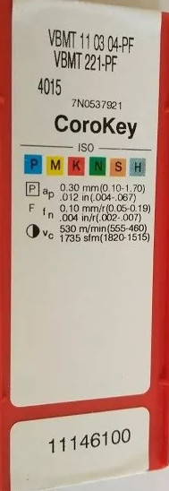 10 PCS  ORIGINAL  INSERTS  VBMT110304-PF 4015