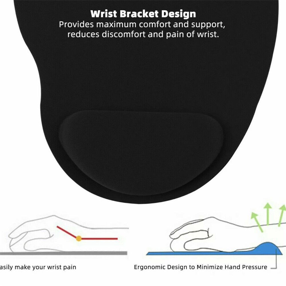 Ergonomic Comfort Mouse Pad Mat Wrist Rest Support Non-Slip Computer Laptop PC