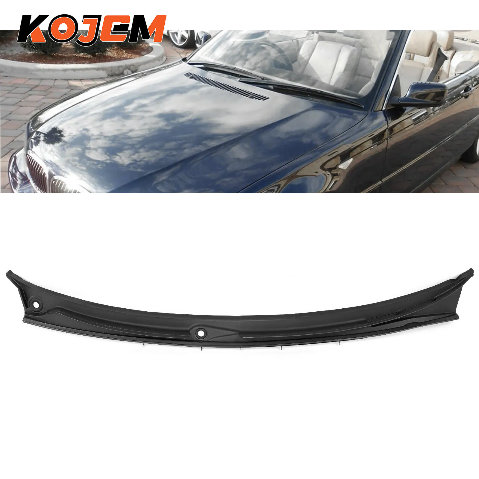 Fits 97-06 BMW M3 E46 323i 328i Lower Motor Cowl Cover-Windshield Wiper Grille