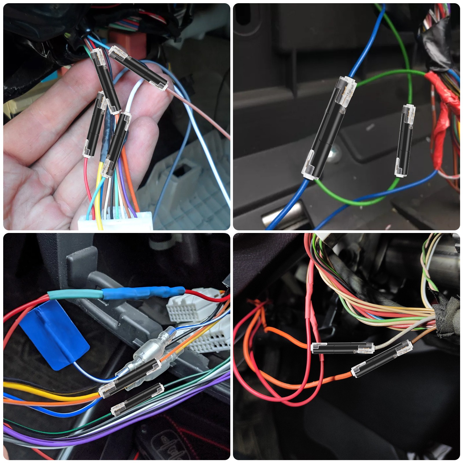 80 PCS Quick Connect Terminals No Strip No Solder Car Electrical Wire Connectors