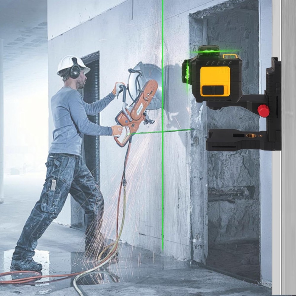 L-Shape Magnetic Bracket Laser Level Adapter, 1/4"-20 Threaded Adjustable Mag...