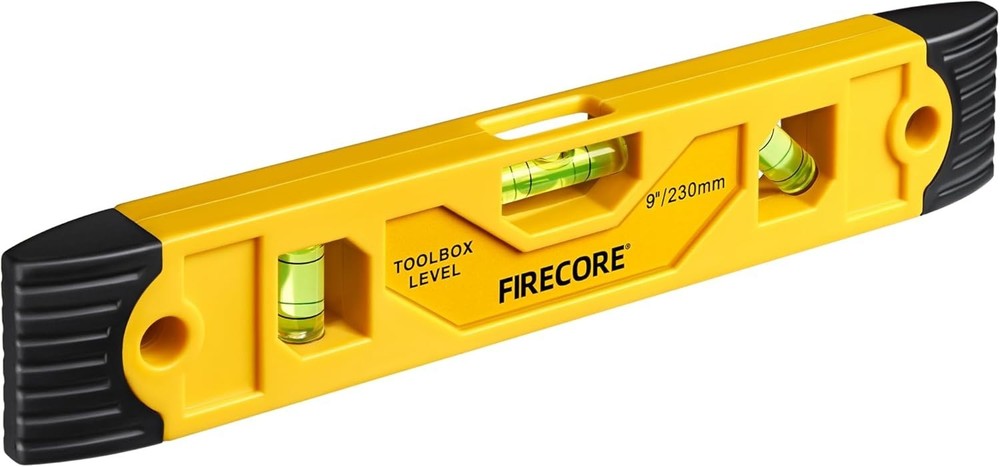 Compact Magnetic Torpedo Level - 9" Shockproof Tool for Home Renovation Projects