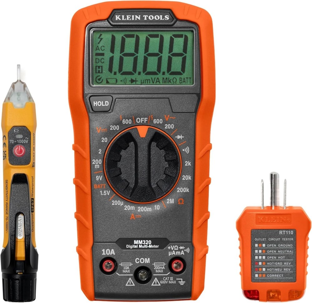 Professional Multimeter Kit with Non-Contact Voltage Tester