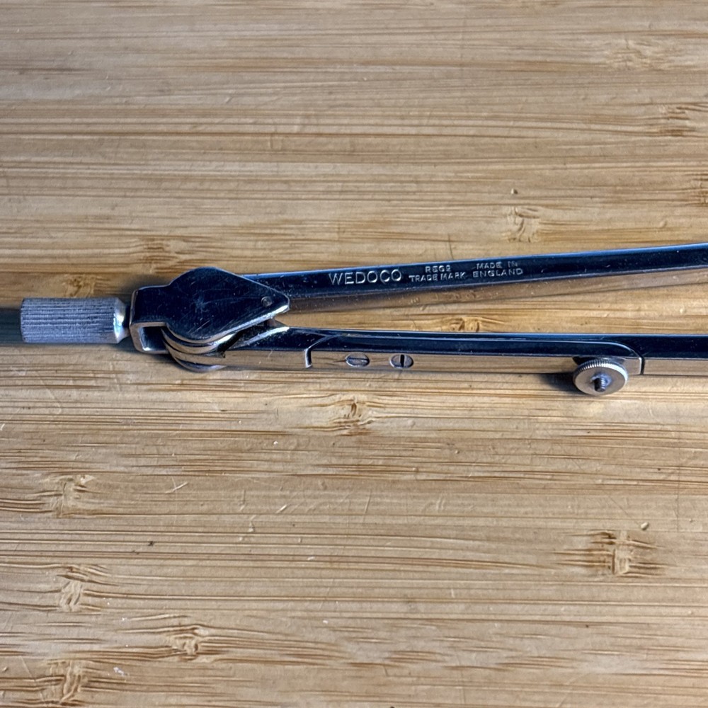 Vintage Wedoco 464 Engineering Precision Drawing Compass (Part Set) Technical