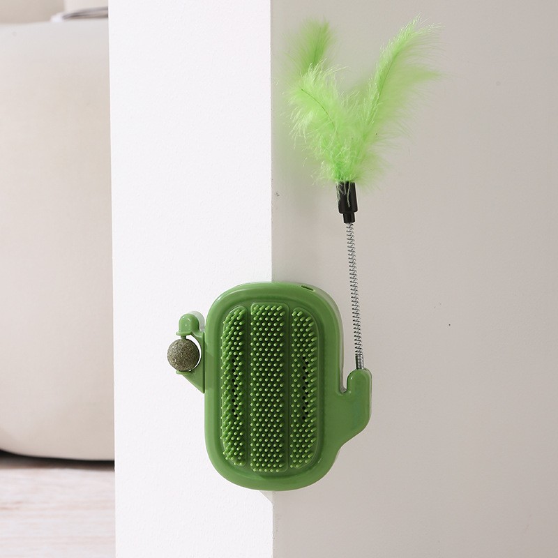 Cat Itching Device Hair Brushing Device Cactus Cat Scratch Board, Brushing Tool