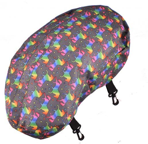 Showman Unicorn Print Nylon Cantle Bag