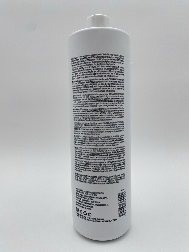 Pravana Zero Lift Creme Developer 33.8 oz
