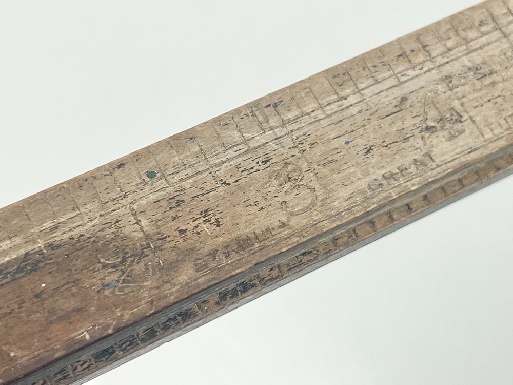Vintage Wooden Beam Compass Trammel Points Large Drafting/Carpentry Tool Rustic
